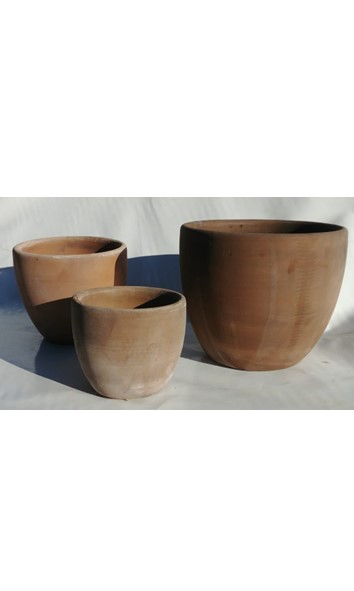 Tall Egg Pot Chocolate Large