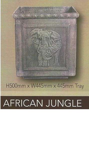 African Jungle pot
