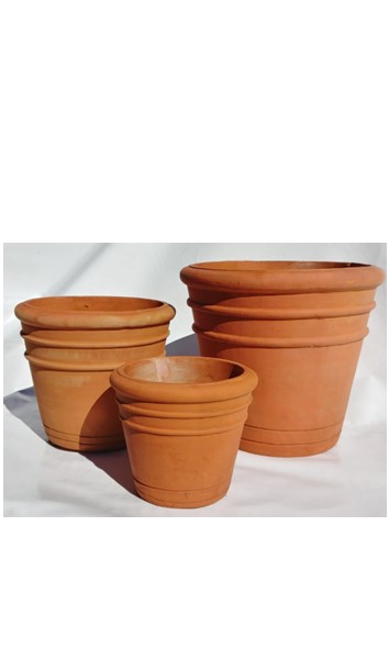 Rim Pot Terracotta Medium